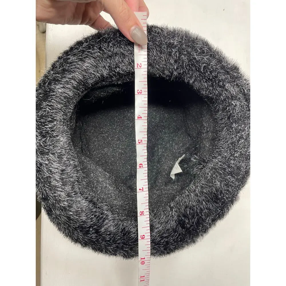 Parkhurst Faux Fur Bucket Hat Russian Style Ladies Winter Hat Old Money Gray